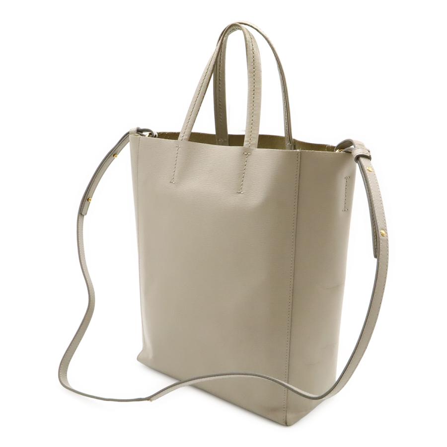 CELINE セリーヌ ショルダーバッグ バーティカルカバ   スモール グレー ショルダーバッグ
 グレー レディース【中古】 CELINE（セリーヌ） バーティカル カバ スモール トートバッグ