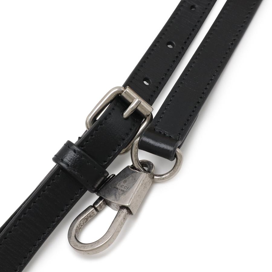 GUCCI グッチ GGスプリーム フォンホルダー ショルダーバッグ ショルダーポーチ スマホポーチ PVC レザー ブラック 黒 グレー 724357 | GUCCI | 04