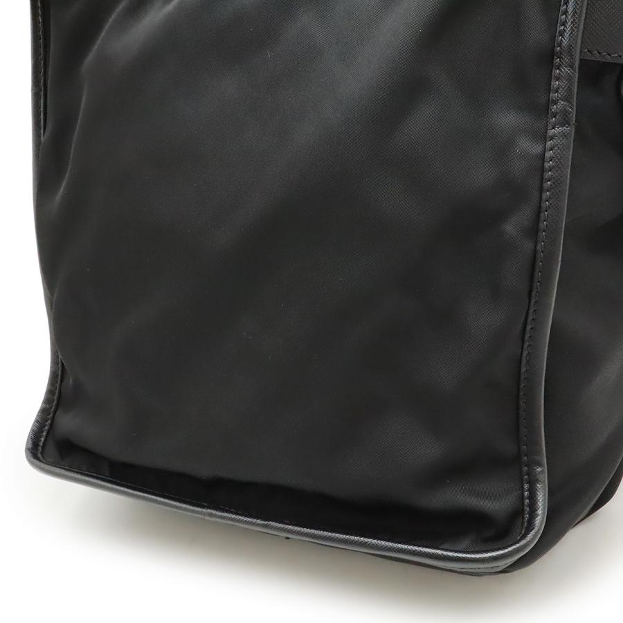 PRADA プラダ ショルダーバッグ メッセンジャーバッグ 斜め掛け ナイロン レザー NERO 黒 ブラック シルバー金具 | PRADA | 07