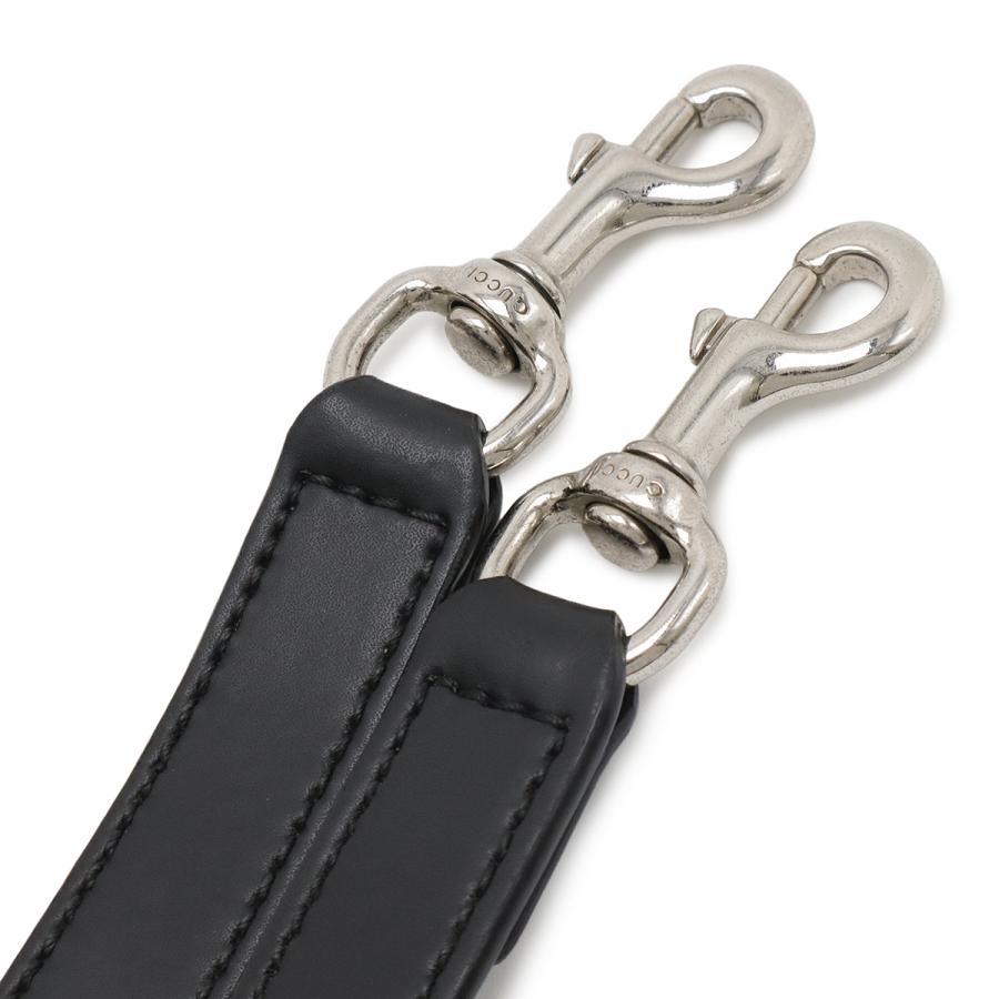 GUCCI グッチ GGスプリーム ウェブライン メッセンジャーバッグ ショルダーバッグ 2WAY クラッチバッグ PVC レザー ブラック グレー | GUCCI | 05