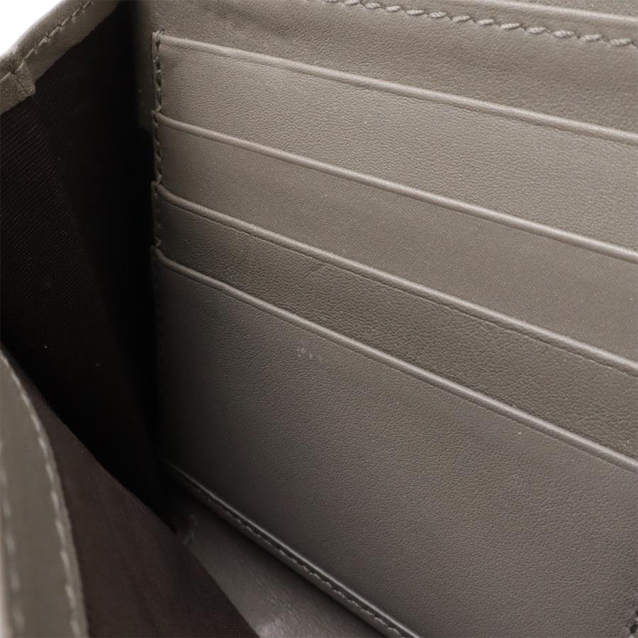 GUCCI グッチ マイクログッチシマ トラベルケース クラッチバッグ オーガナイザー 長財布 レザー グレー ゴールド金具 アウトレット品 | GUCCI | 08