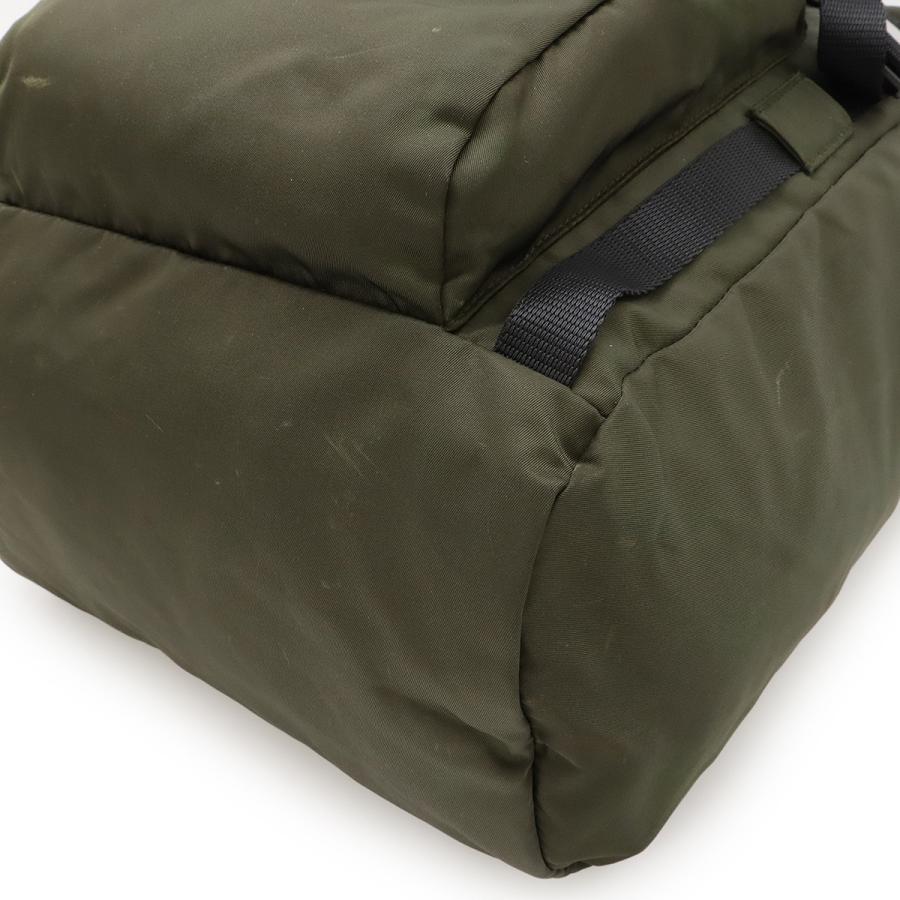 PRADA プラダ リュックサック バックパック デイパック ナイロン MIMETICO カーキ シルバー金具 V135 | PRADA | 02