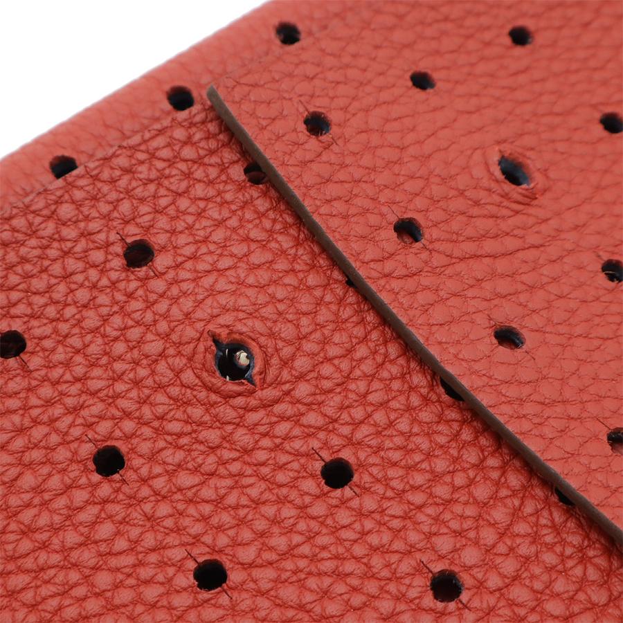 HERMES エルメス パーフォレートポーチ タブレットケース マルチポーチ トリヨンクレマンス レザー レッド 赤 シルバー金具 | HERMES | 03