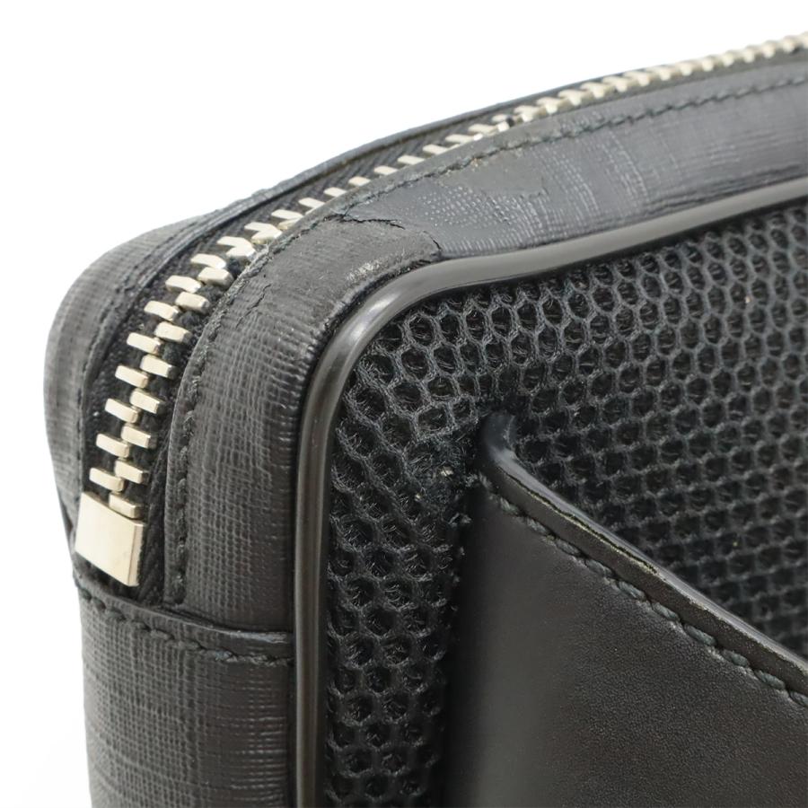 GUCCI グッチ GGスプリーム ウェブライン ウエストバッグ ボディバッグ ベルトバッグ PVC レザー ブラック 黒 ダークグレー シルバー金具 | GUCCI | 08