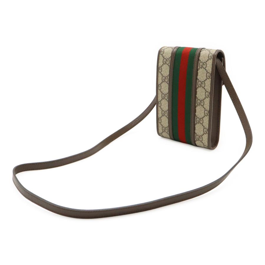 GUCCI グッチ オフィディア GGスプリーム シェリーライン ショルダーバッグ ポシェット ミニバッグ PVC レザー ベージュ モカブラウン | GUCCI | 01