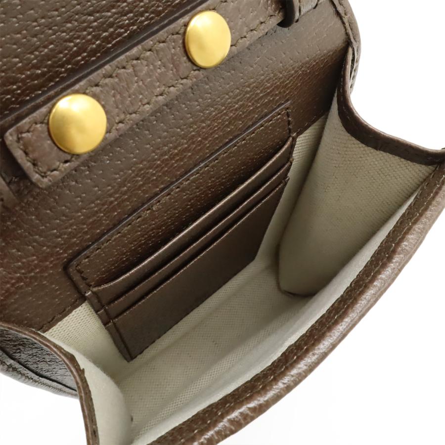 GUCCI グッチ オフィディア GGスプリーム シェリーライン ショルダーバッグ ポシェット ミニバッグ PVC レザー ベージュ モカブラウン | GUCCI | 05