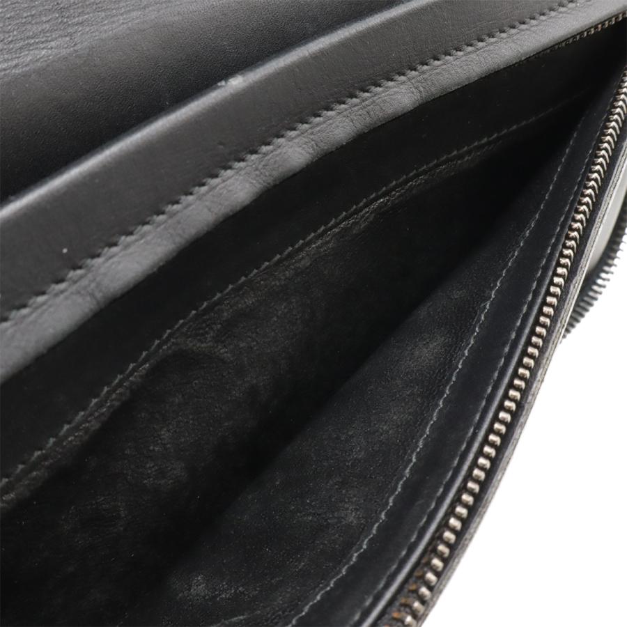 BOTTEGA VENETA ボッテガ ヴェネタ イントレチャート ラウンドファスナー 長財布 トラベルケース レザー ブラック 黒 169730 | BOTTEGA VENETA | 06