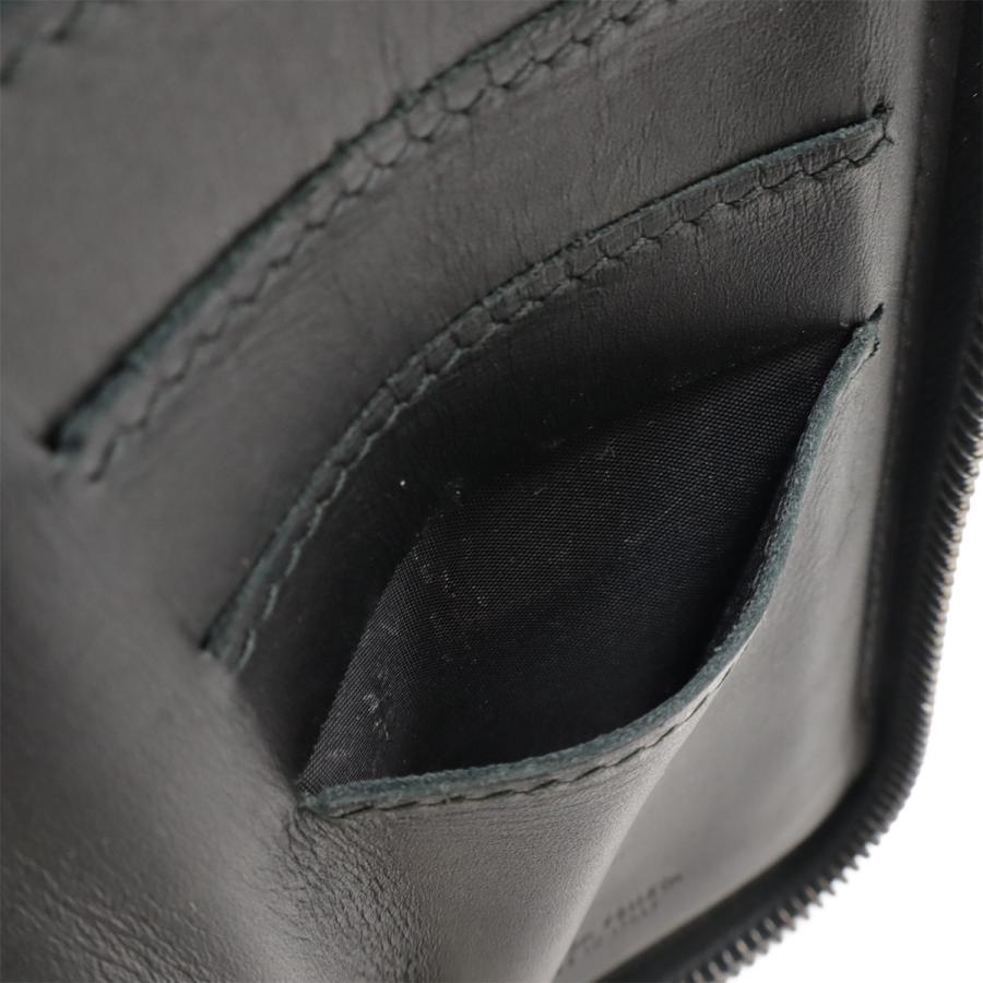 BOTTEGA VENETA ボッテガ ヴェネタ イントレチャート ラウンドファスナー 長財布 トラベルケース レザー ブラック 黒 169730 | BOTTEGA VENETA | 08