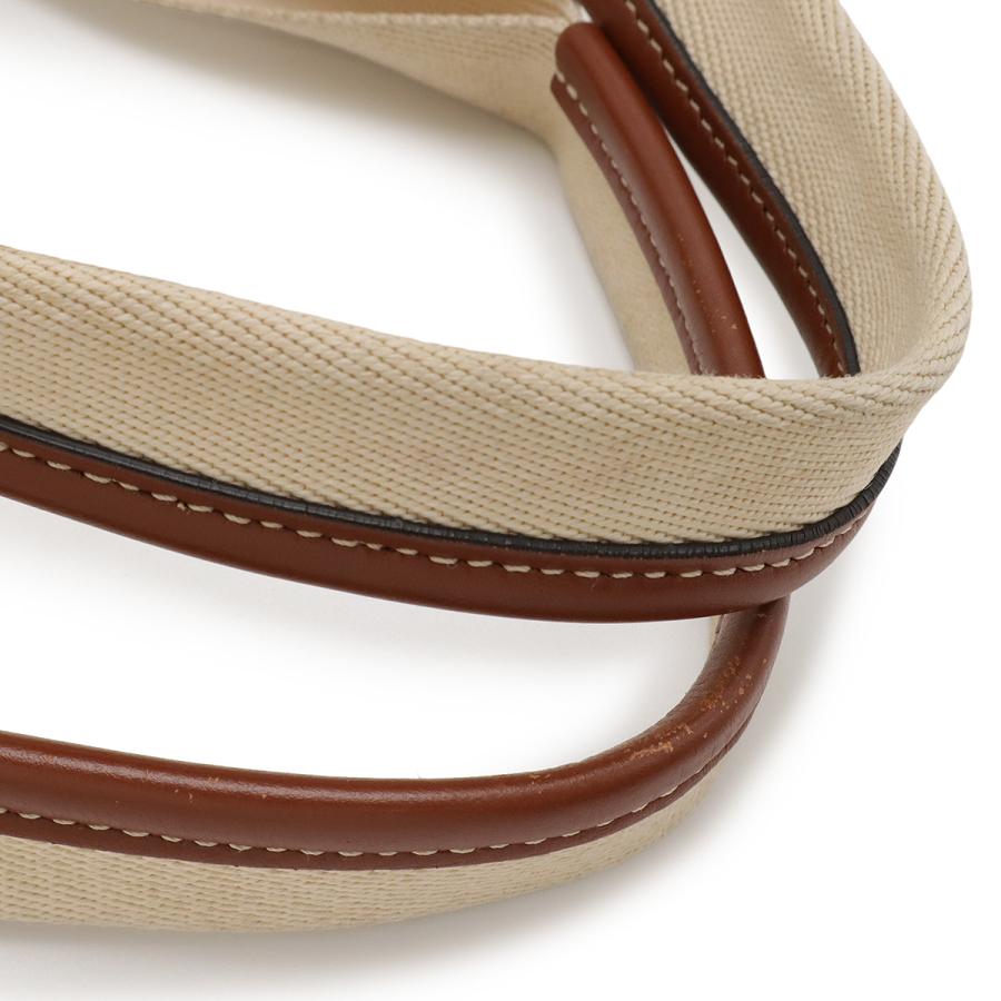 Chloe クロエ Woody ウッディ ミディアム トートバッグ ショルダーバッグ リネンキャンバス レザー ベージュ ブラウン CHC21VS383E66 | Chloe | 03