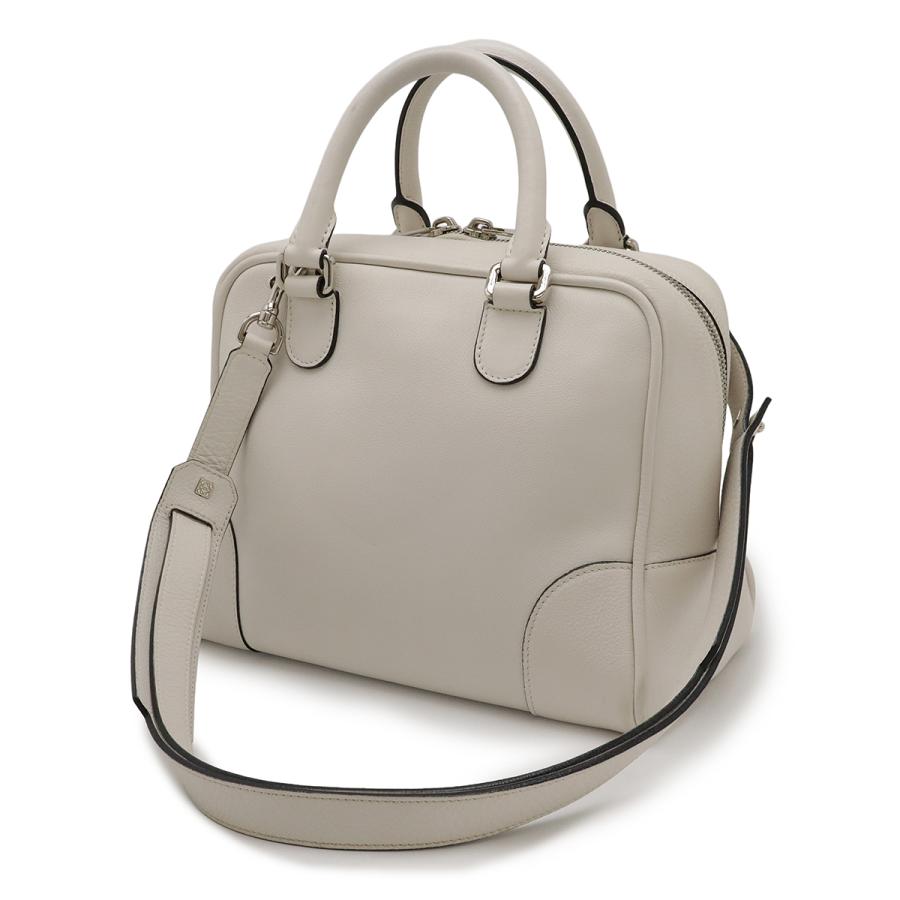 LOEWE ロエベ アナグラム アマソナ75 ハンドバッグ ミニバッグ 2WAY ショルダーバッグ レザー ホワイト 白 シルバー金具 301.30.L03 | LOEWE | 01