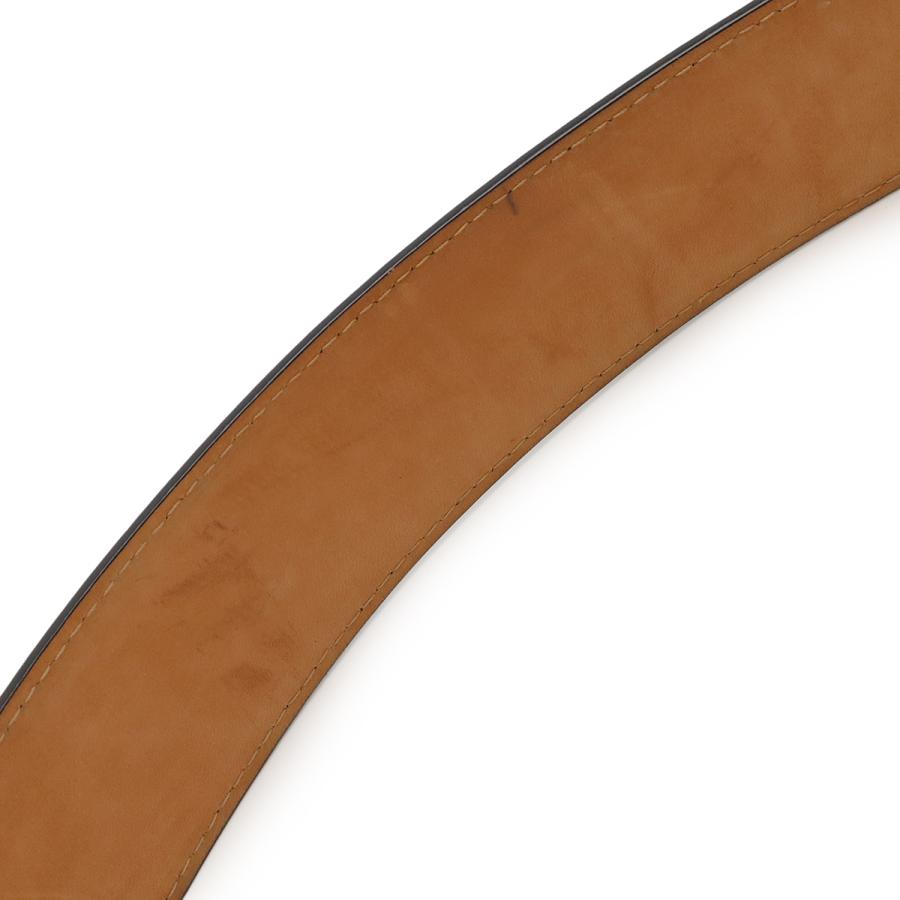 LOUIS VUITTON ルイ ヴィトン サンチュール ジーンズ ベルト レザー ノワール 黒 ブラック シルバー金具 メンズ #90 M6812U | LOUIS VUITTON | 04