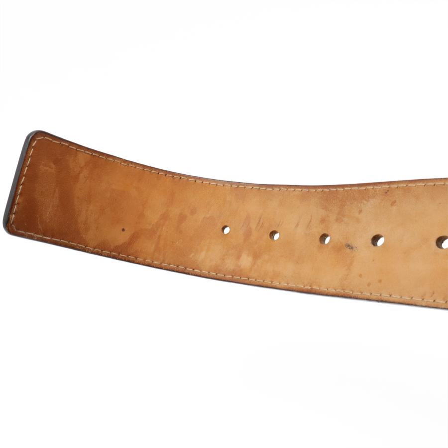 LOUIS VUITTON ルイ ヴィトン サンチュール ジーンズ ベルト レザー ブラック 黒 メンズ シルバー金具 #90 M6812U | LOUIS VUITTON | 06