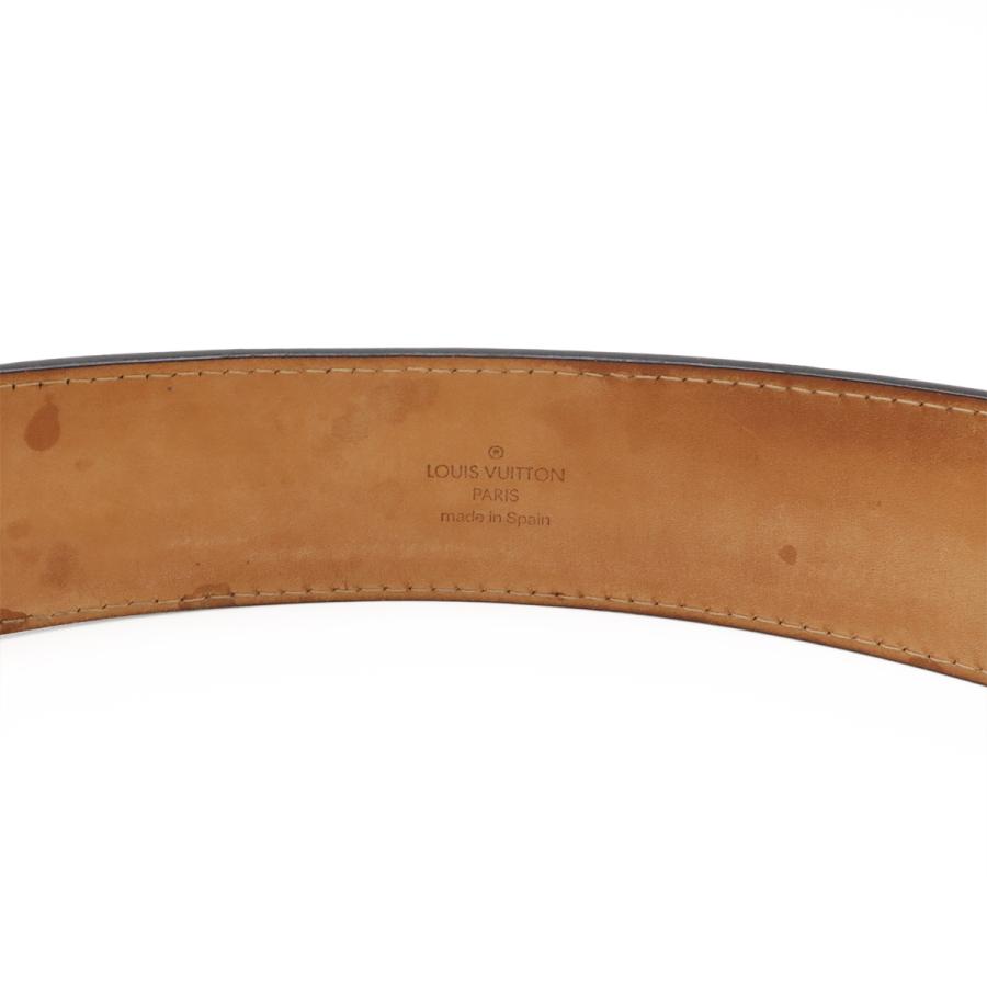 LOUIS VUITTON ルイ ヴィトン サンチュール ジーンズ ベルト レザー ブラック 黒 メンズ シルバー金具 #90 M6812U | LOUIS VUITTON | 07