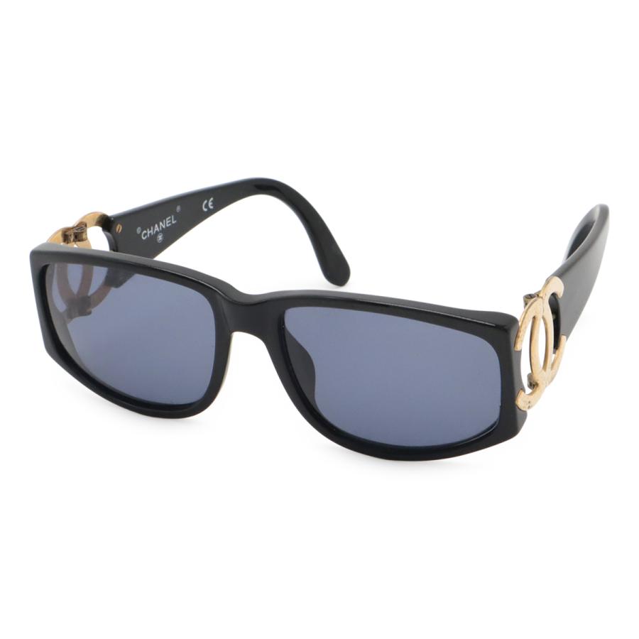CHANEL シャネル ココマーク サングラス ブルースモーク ブラック 黒 ゴールド金具 02461 | CHANEL