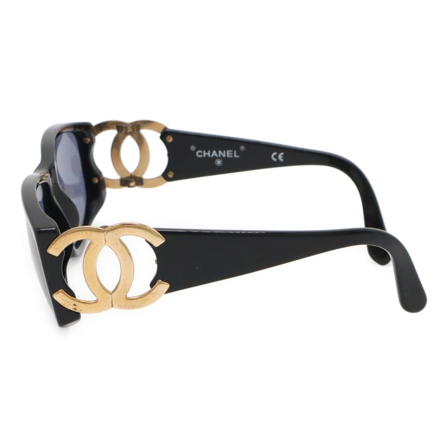 CHANEL シャネル ココマーク サングラス ブルースモーク ブラック 黒 ゴールド金具 02461 | CHANEL | 01