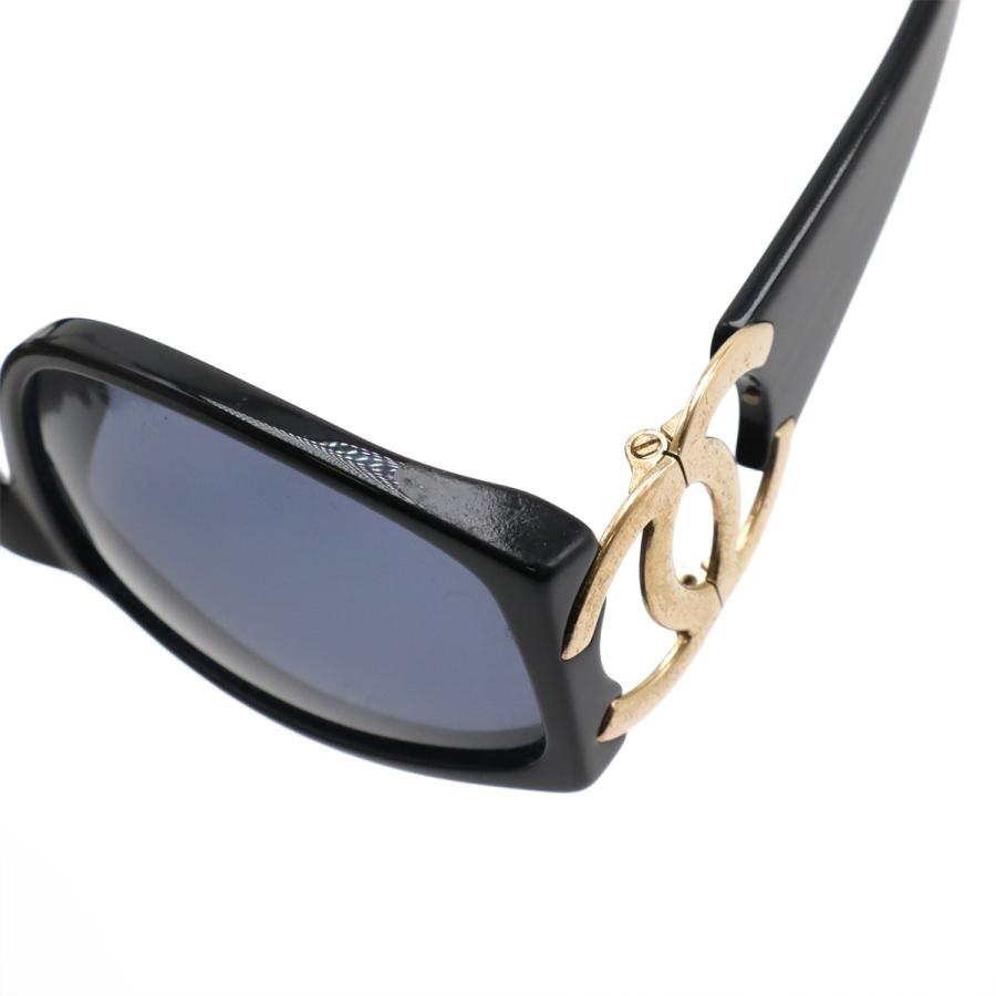 CHANEL シャネル ココマーク サングラス ブルースモーク ブラック 黒 ゴールド金具 02461 | CHANEL | 06