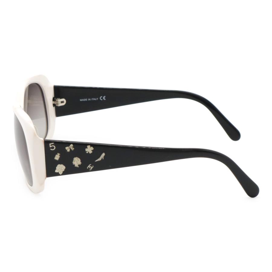 CHANEL シャネル アイコン ココマーク バイカラー サングラス アイウェア スモークグラデーション ホワイト 白 ブラック 黒 5123 | CHANEL | 01