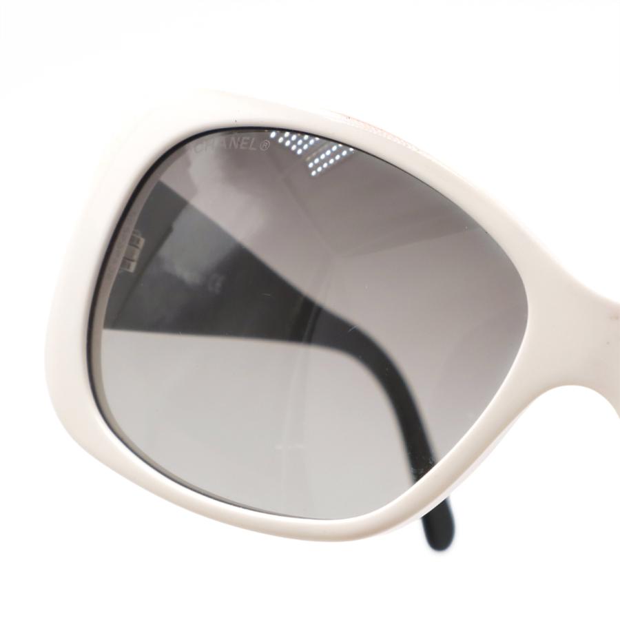 CHANEL シャネル アイコン ココマーク バイカラー サングラス アイウェア スモークグラデーション ホワイト 白 ブラック 黒 5123 | CHANEL | 03