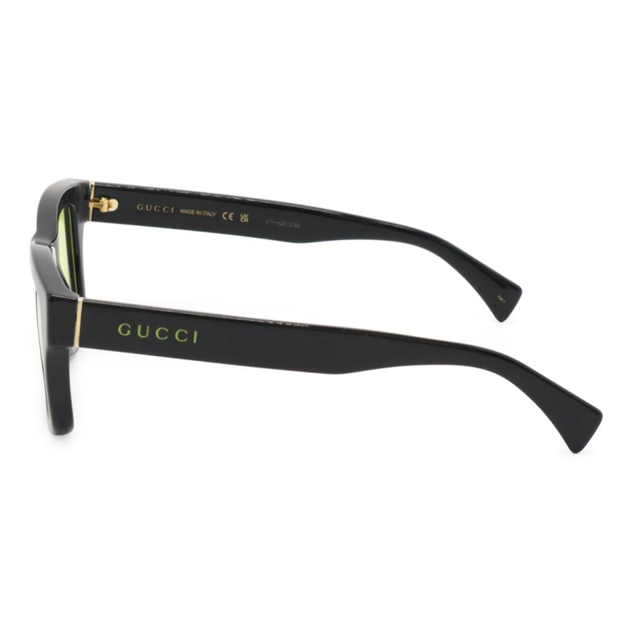 GUCCI グッチ ロゴ サングラス アイウェア ウェリントンシェイプ カラーレンズ イエローグリーン系 ブラック 黒 GG1135S | GUCCI | 01