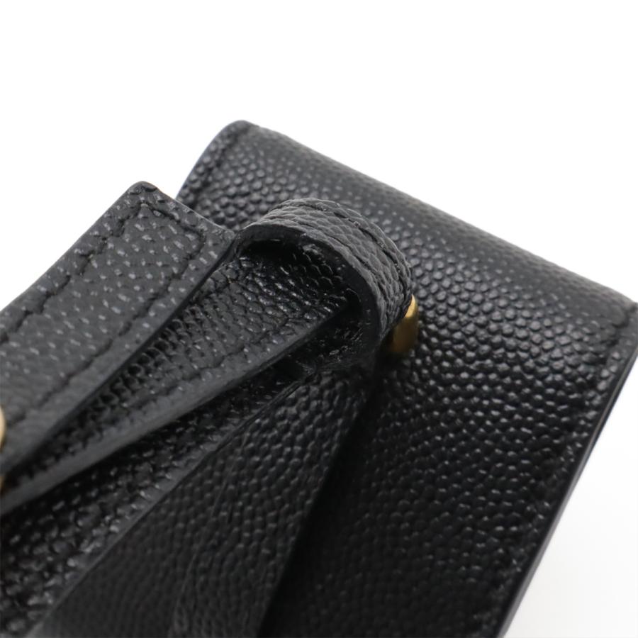 SAINT LAURENT PARIS サン ローラン パリ YSL イブサンローラン AirPods エアーポッズ イヤホンケース レザー ブラック 黒 ゴールド金具 612111 |  | 04