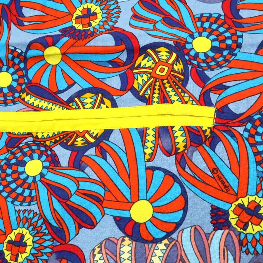 HERMES（エルメス） エプロン 首掛け 馬のリボン飾り コットン100