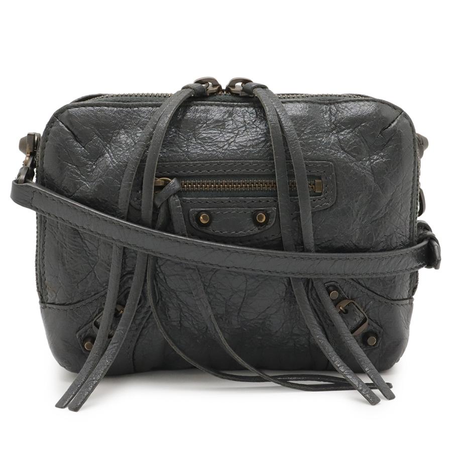 BALENCIAGA バレンシアガ クラシック レポーター XS ショルダーバッグ セミショルダー 斜め掛け レザー グレー 488795 | BALENCIAGA
