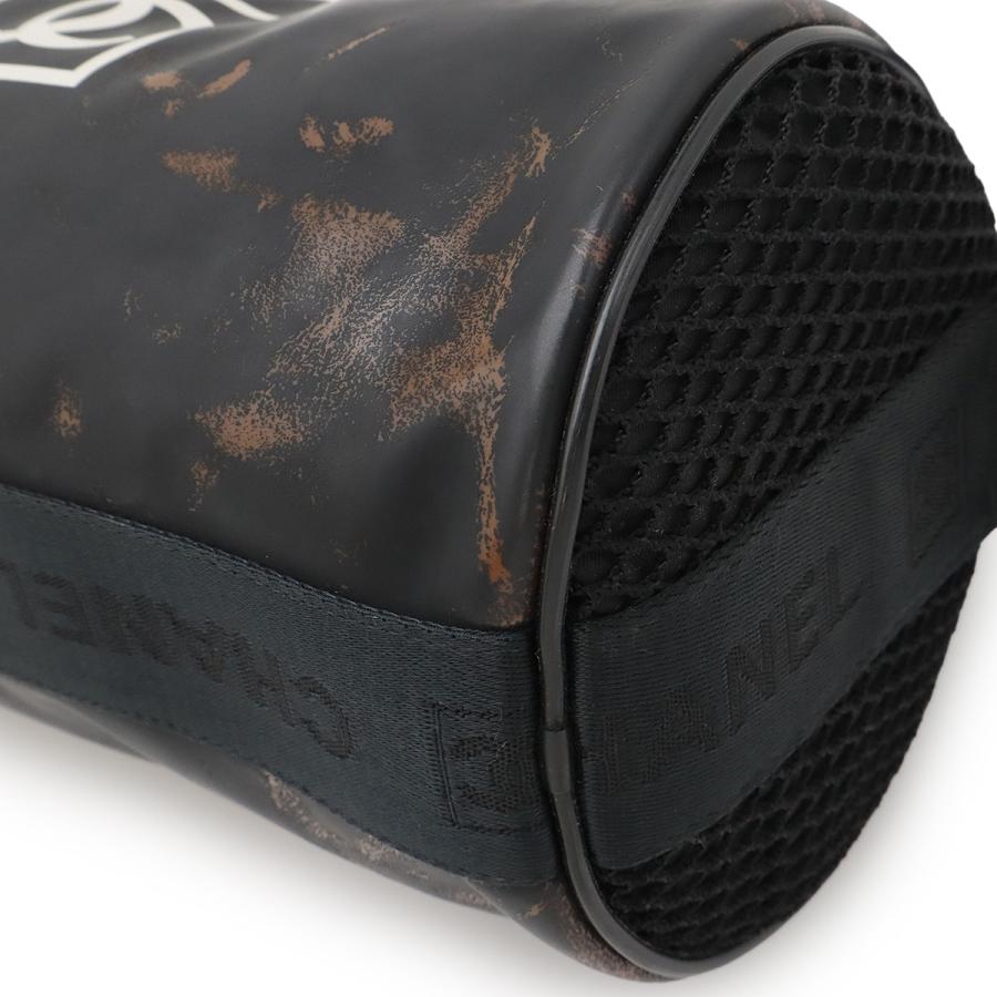 CHANEL シャネル スポーツライン ロゴ ココマーク ショルダーバッグ ワンショルダー セミショルダー ミニバッグ 筒形 ラバー ブラック 黒 A28561 | CHANEL | 02