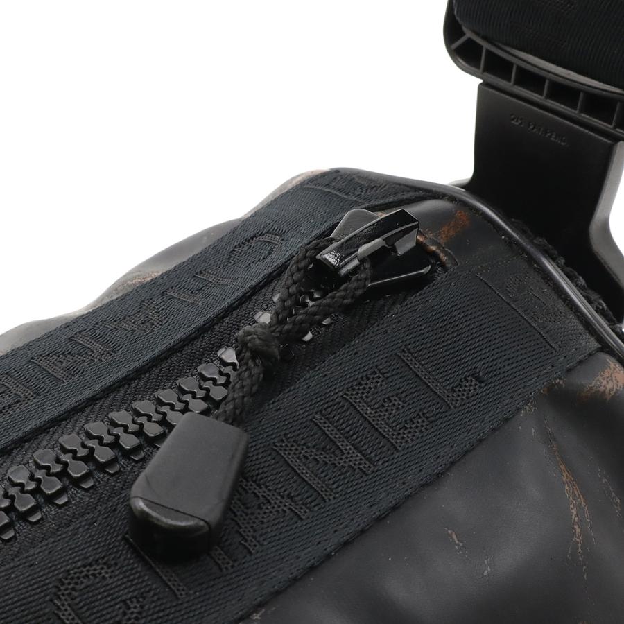 CHANEL シャネル スポーツライン ロゴ ココマーク ショルダーバッグ ワンショルダー セミショルダー ミニバッグ 筒形 ラバー ブラック 黒 A28561 | CHANEL | 03