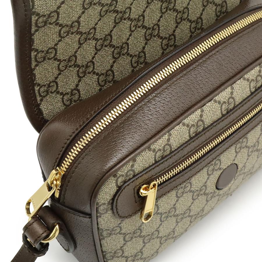 GUCCI グッチ オフィディア GGスプリーム スモール ショルダーバッグ ウェブストライプストラップ 2WAY クラッチバッグ PVC ベージュ | GUCCI | 04