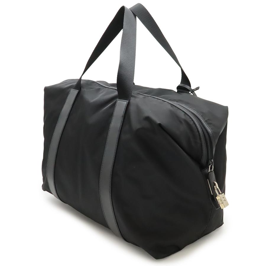 PRADA プラダ トライアングルロゴ ボストンバッグ トラベルバッグ 旅行カバン ラージトート ナイロン レザー NERO 黒 ブラック V49Z PRADA（プラダ） トライアングルロゴ ボストンバッグ トラベルバッグ