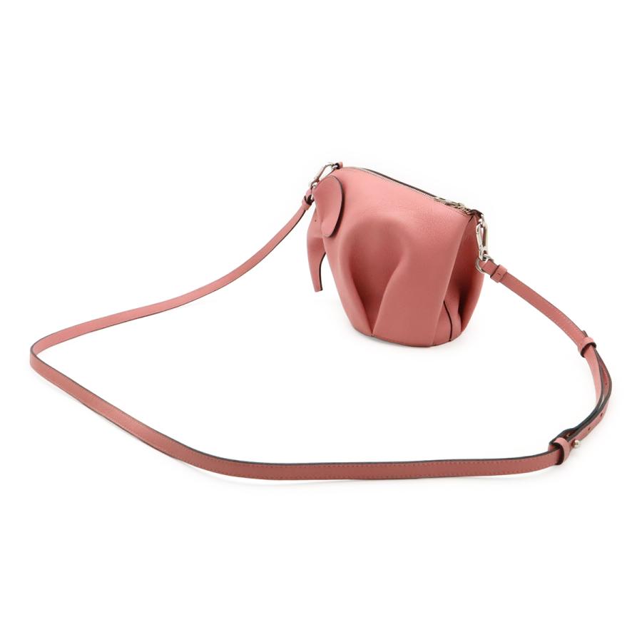 LOEWE エレファントバッグ ショルダーバッグ ピンク アニマル ロエベ LOEWE（ロエベ） エレファントバッグ ミニ アニマルシリーズ ゾウ 象