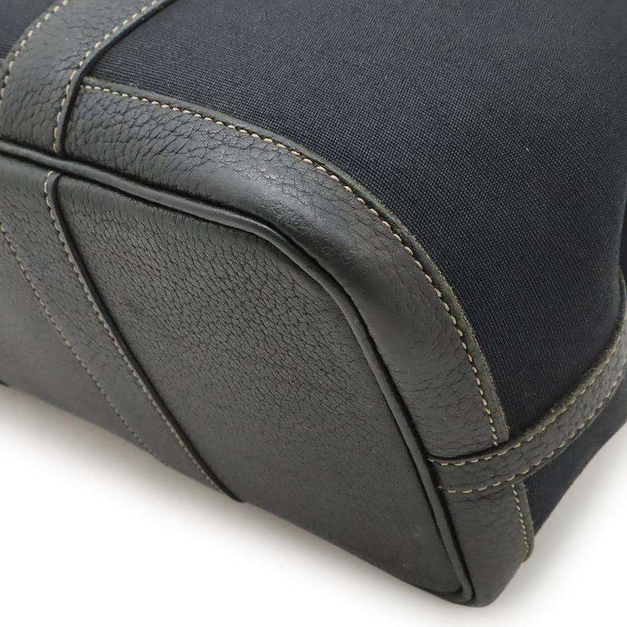 HERMES エルメス ガーデンパーティTPM トートバッグ ハンドバッグ 2WAY ショルダーバッグ トワルオフィシエ キャンバス レザー 黒 ブラック □I刻印 | HERMES | 02