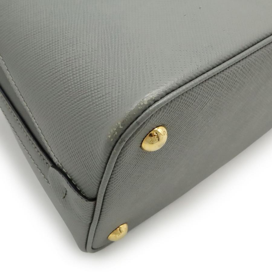 PRADA プラダ マチネ ハンドバッグ 2WAY ショルダーバッグ サフィアーノ レザー ARDESIA グレー ゴールド金具 1BA282 | PRADA | 02