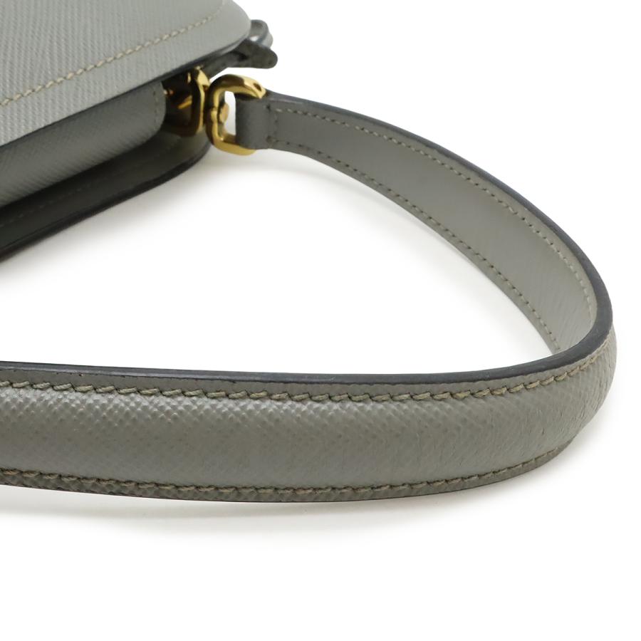 PRADA プラダ マチネ ハンドバッグ 2WAY ショルダーバッグ サフィアーノ レザー ARDESIA グレー ゴールド金具 1BA282 | PRADA | 03