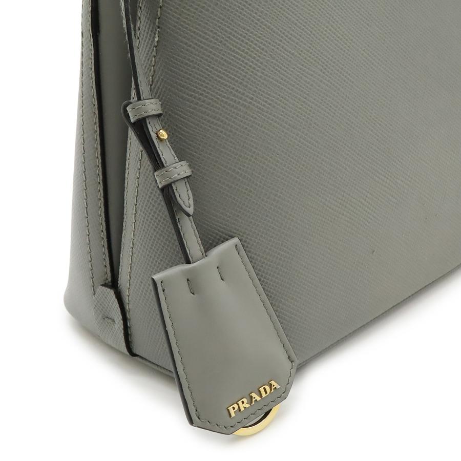 PRADA プラダ マチネ ハンドバッグ 2WAY ショルダーバッグ サフィアーノ レザー ARDESIA グレー ゴールド金具 1BA282 | PRADA | 07
