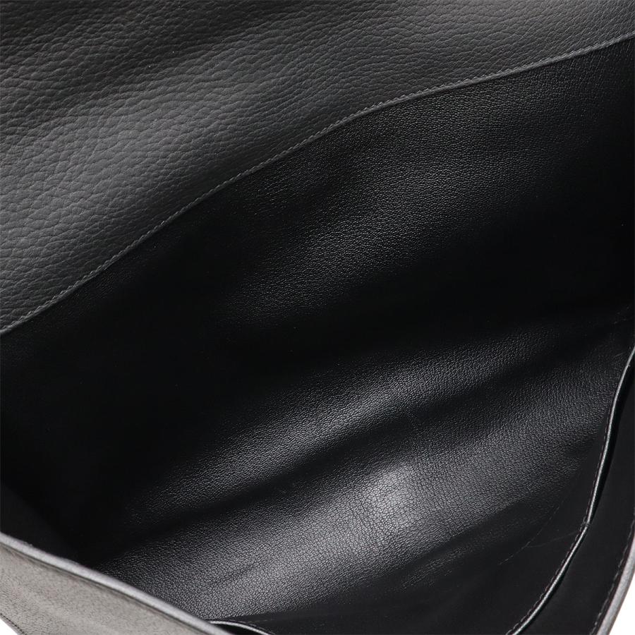 HERMES エルメス エトリヴィエール ドキュメント ビジネスバッグ ハンドバッグ フィヨルド ブラック 黒 シルバー金具 □H刻印 | HERMES | 06