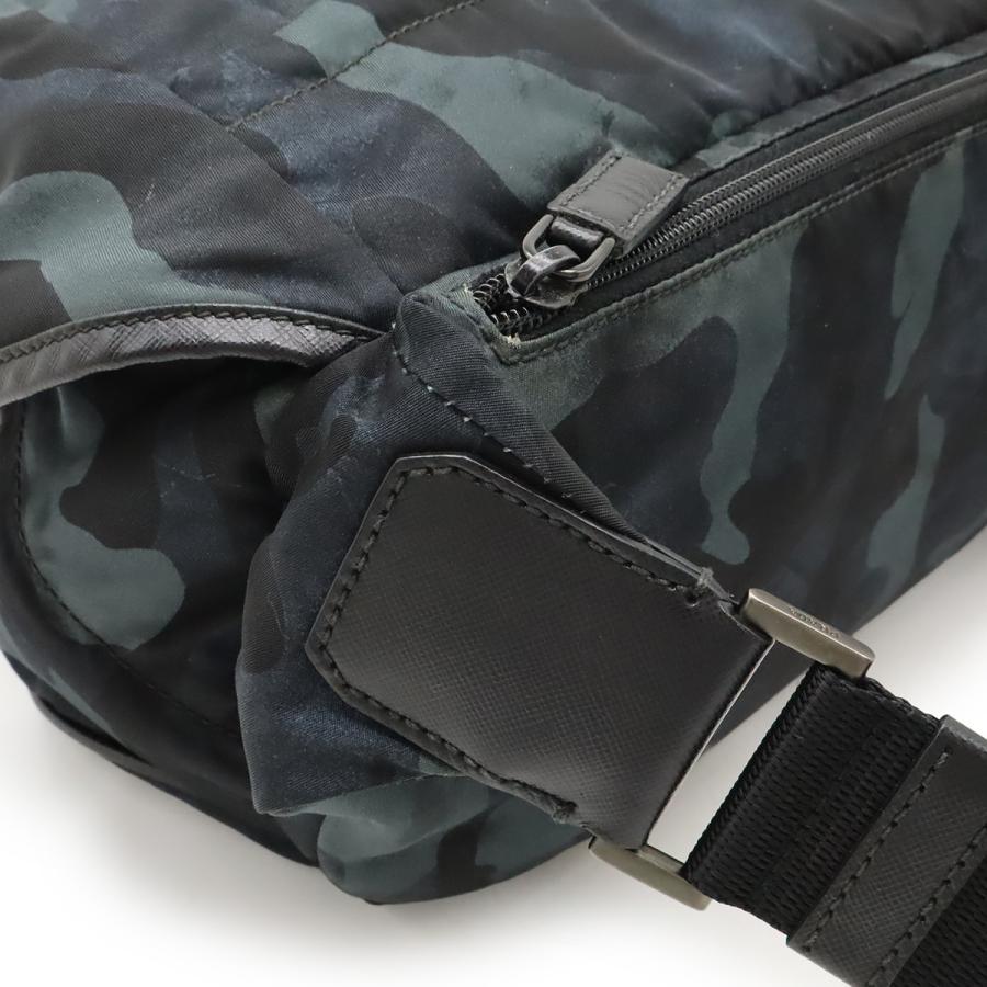 PRADA プラダ ボディバッグ ショルダーバッグ メッセンジャーバッグ 迷彩柄 カモフラージュ ナイロン レザー ネイビー系マルチカラー_3