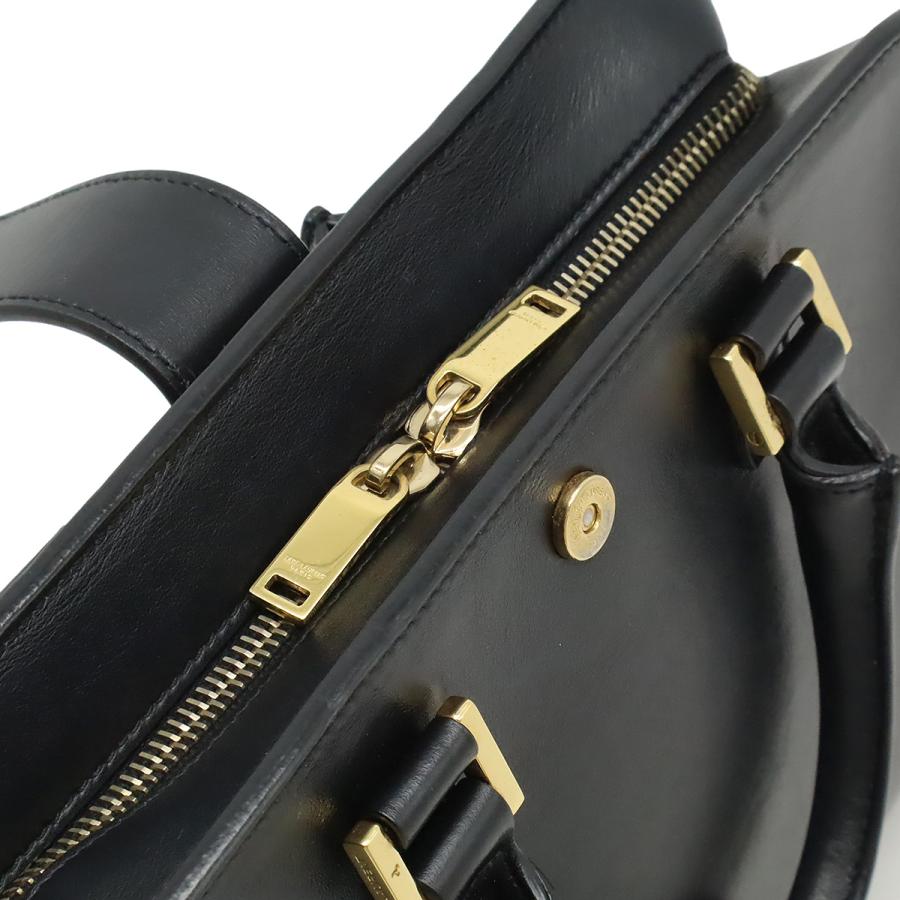 SAINT LAURENT PARIS サン ローラン パリ YSL イブサンローラン ベイビーカバス ハンドバッグ 2WAY ショルダーバッグ レザー ブラック 黒 |  | 04