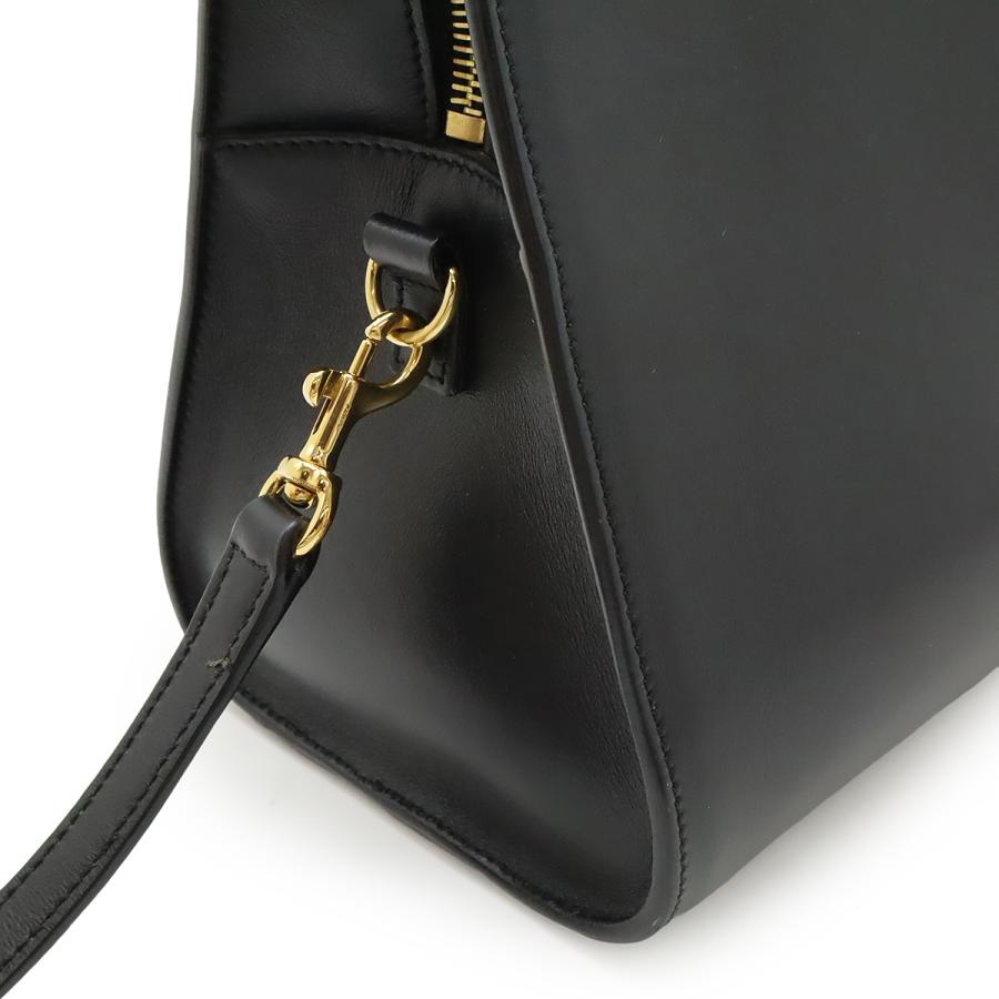 SAINT LAURENT PARIS サン ローラン パリ YSL イブサンローラン ベイビーカバス ハンドバッグ 2WAY ショルダーバッグ レザー ブラック 黒 |  | 07