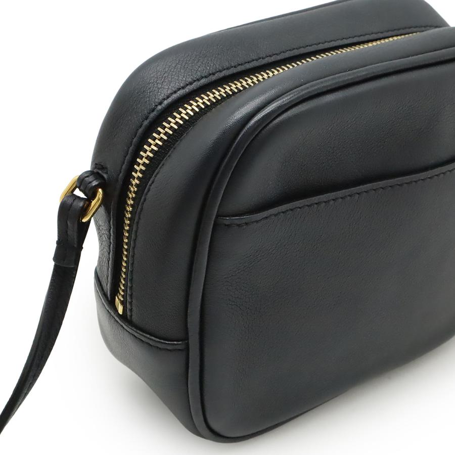 希少✨ Yves Saint Laurent ショルダーバッグ レザー ブラック サンローラン SAINT LAURENT バッグ 2WAY ハンドバッグ ショルダー