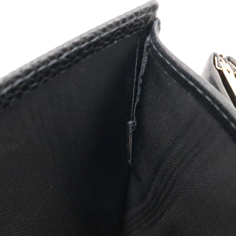 CHANEL シャネル ココマーク 2つ折財布 二つ折り財布 がま口財布 ガマ口 キャビアスキン レザー ブラック 黒 ゴールド金具 A13497 | CHANEL | 04