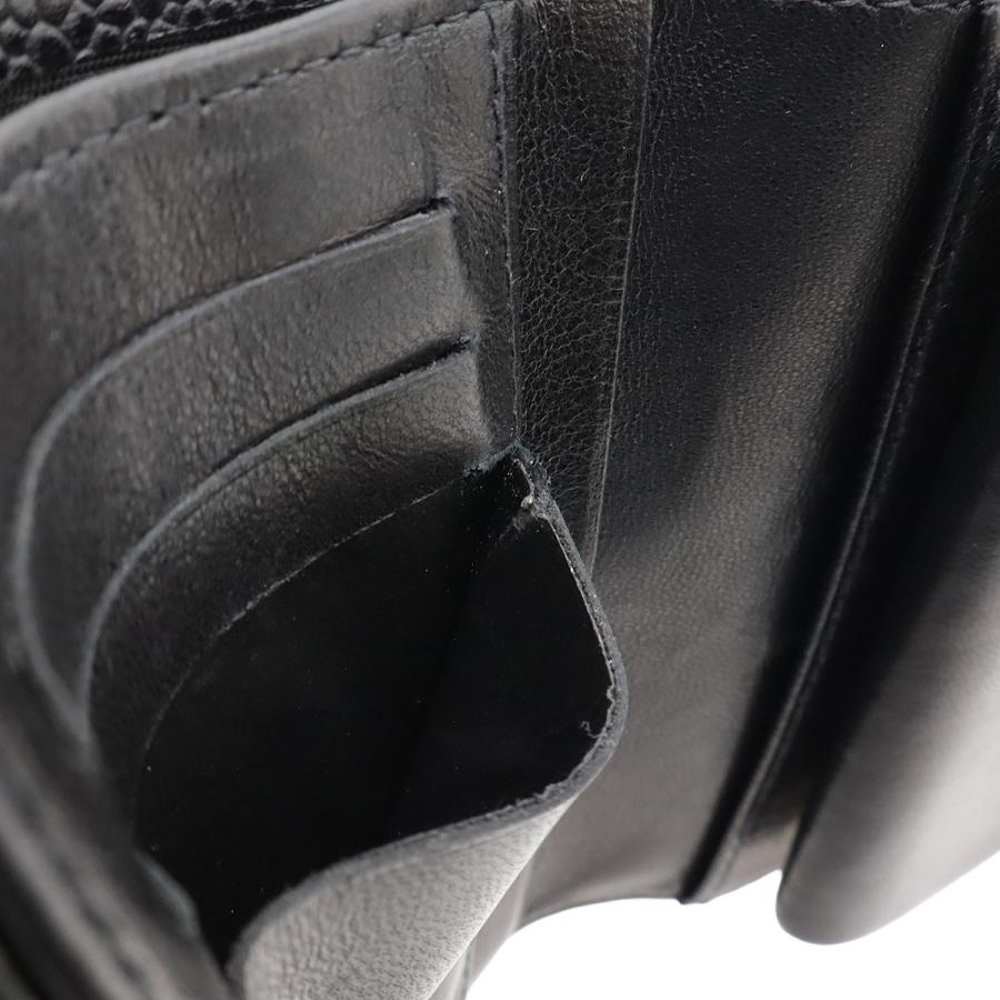 CHANEL シャネル ココマーク 2つ折財布 二つ折り財布 がま口財布 ガマ口 キャビアスキン レザー ブラック 黒 ゴールド金具 A13497 | CHANEL | 06