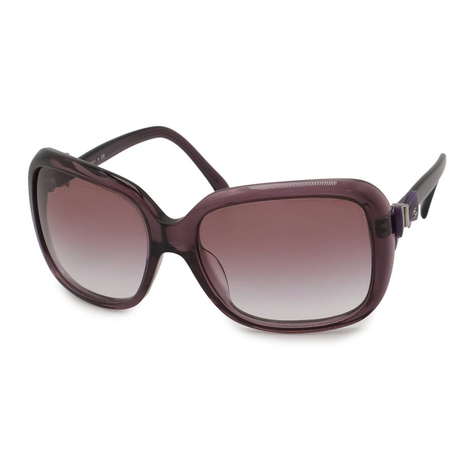 CHANEL シャネル リボン ココマーク サングラス アイウェア スクエアシェイプ パープルグラデーション クリアパープル 60□17 135 5171 | CHANEL