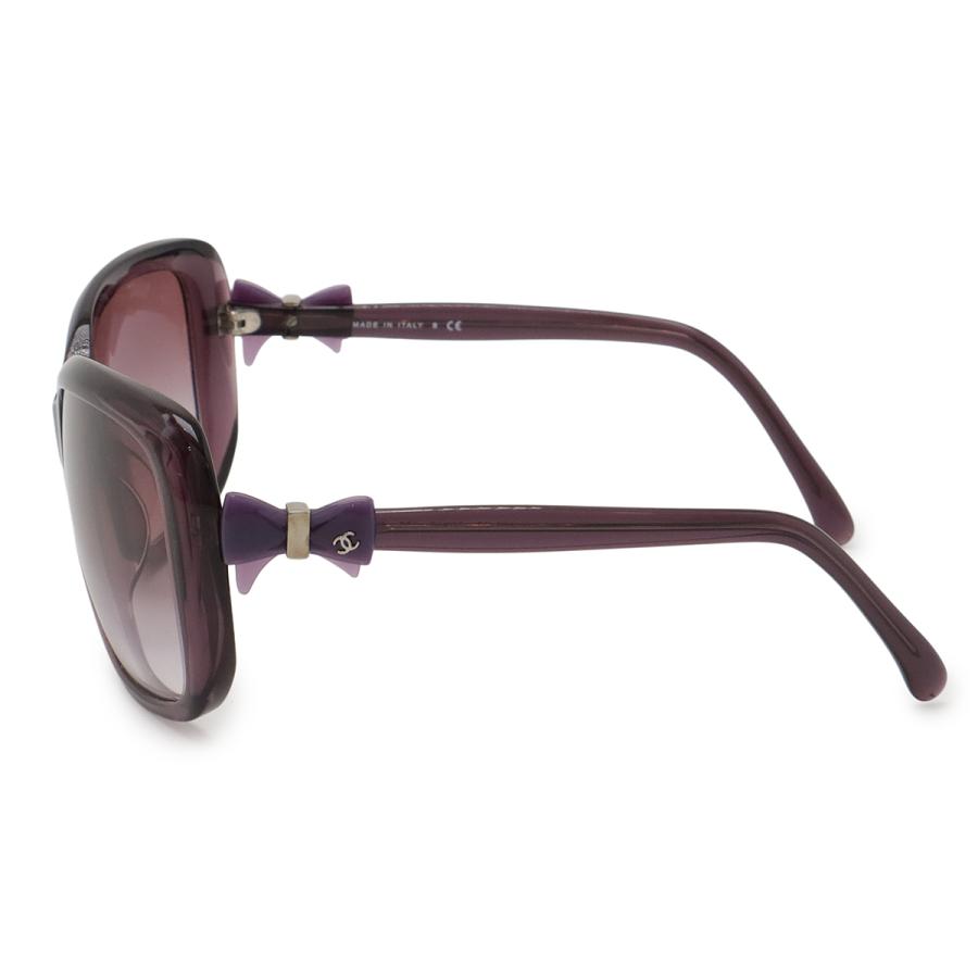 CHANEL シャネル リボン ココマーク サングラス アイウェア スクエアシェイプ パープルグラデーション クリアパープル 60□17 135 5171 | CHANEL | 01