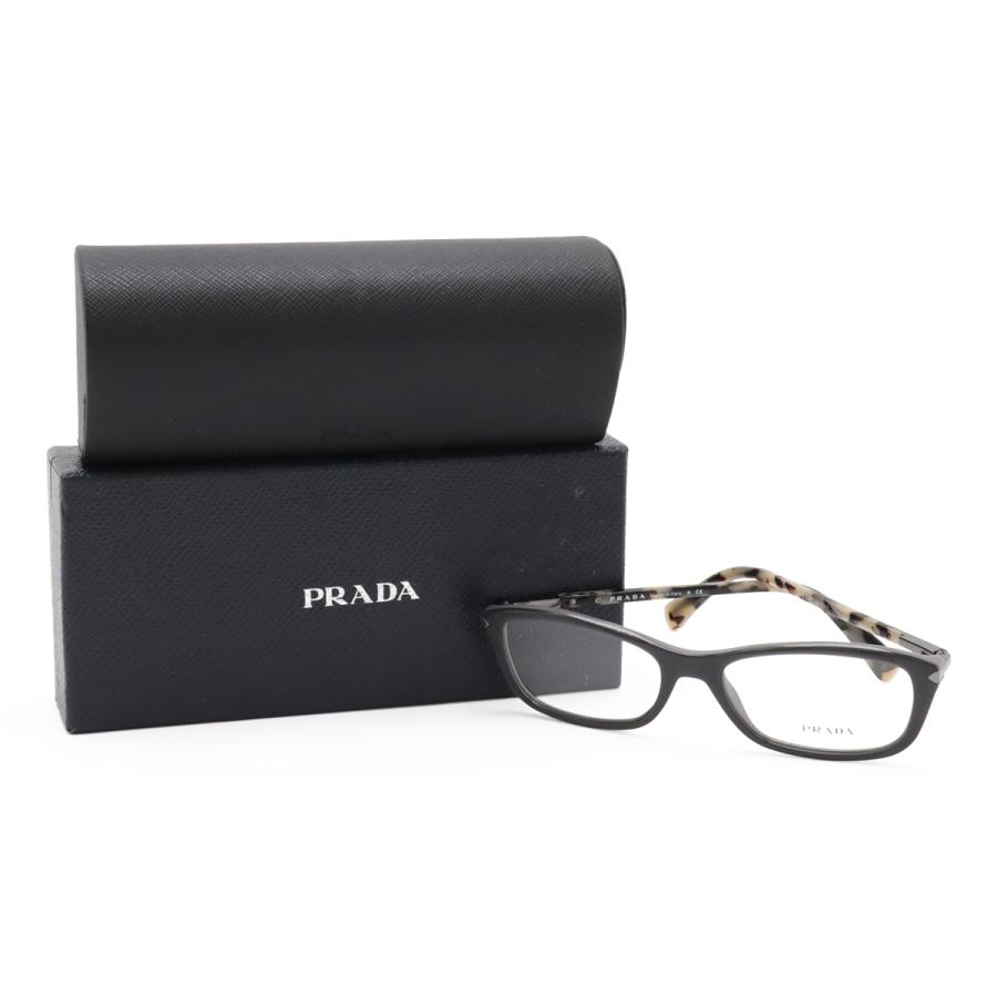 PRADA プラダ 眼鏡 めがね 伊達メガネ メガネフレーム スクエアタイプ 度なし クリア グレー マーブル 54□17 VPR04P | PRADA | 04