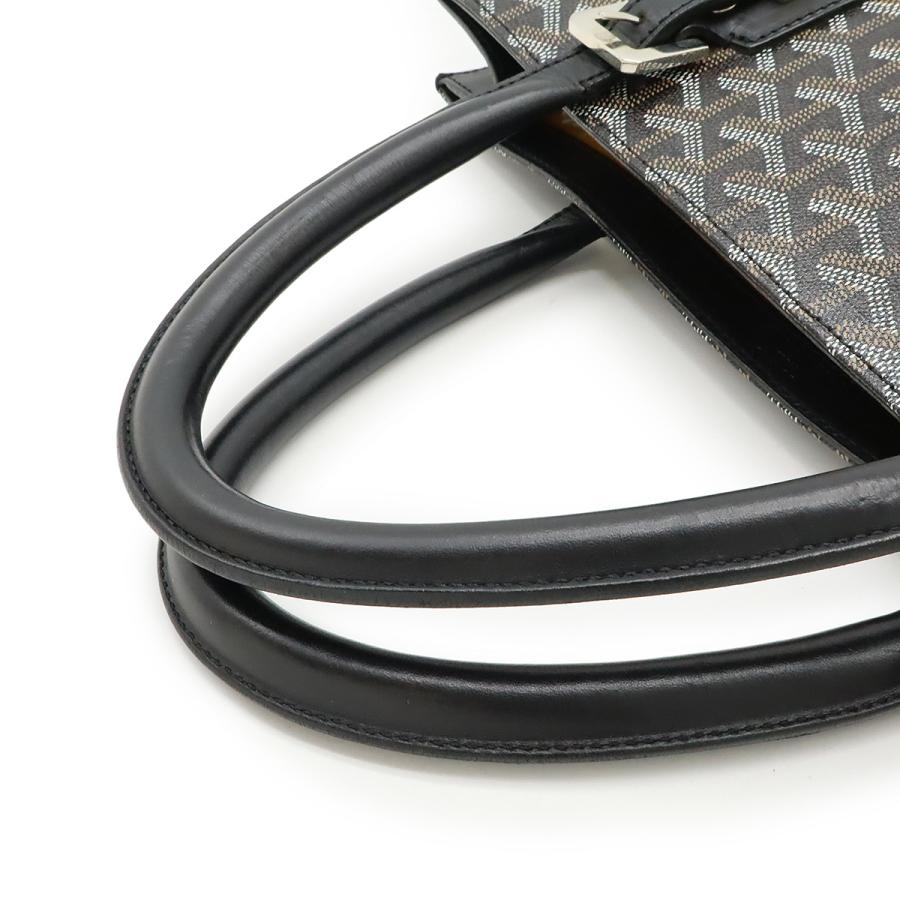 GOYARD ゴヤール コモールGM ペイント ハンドバッグ トートバッグ ヘリンボーン柄 PVC レザー ブラック ブラウン ホワイト | GOYARD | 03