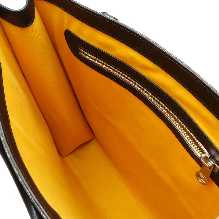 GOYARD ゴヤール コモールGM ペイント ハンドバッグ トートバッグ ヘリンボーン柄 PVC レザー ブラック ブラウン ホワイト | GOYARD | 05