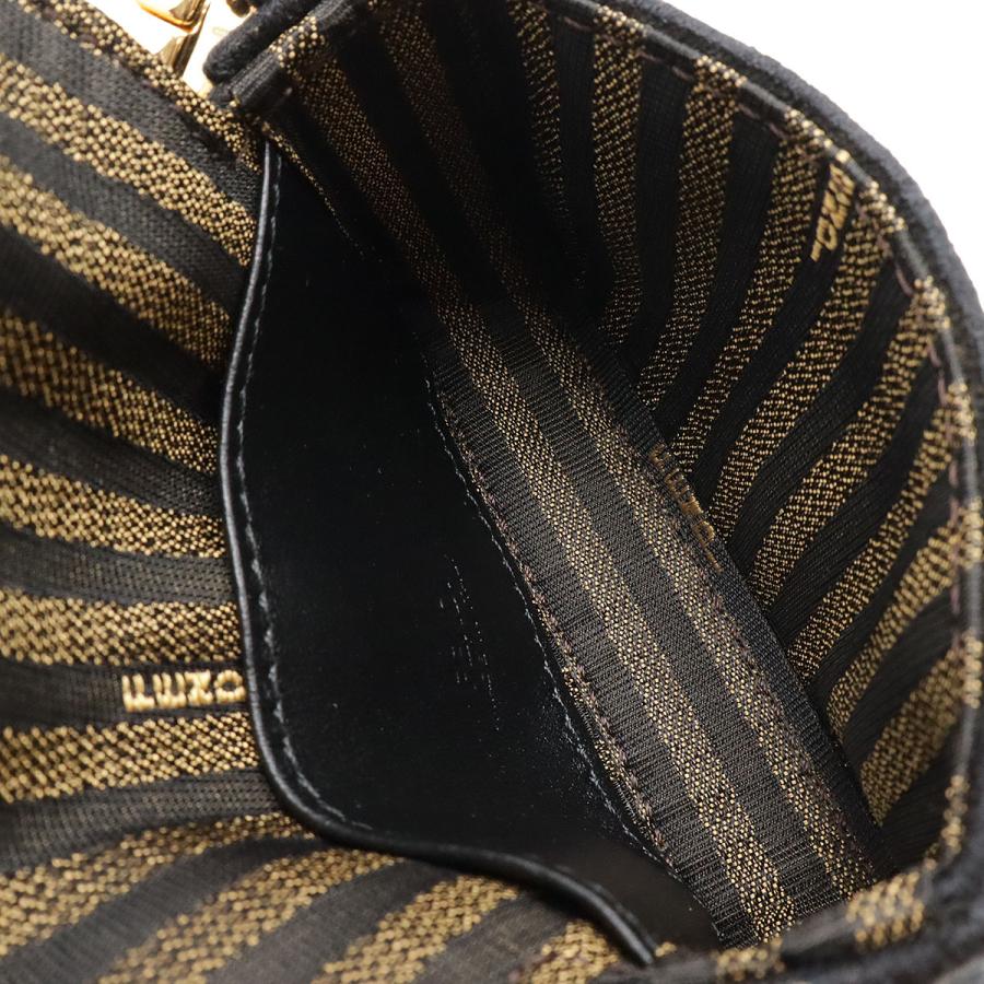 FENDI フェンディ ナノ バゲット チャーム ミニバッグ チェーンショルダーバッグ バッグチャーム 3WAY ラフィア ナチュラル ブラック 黒 7AR996 | FENDI | 06