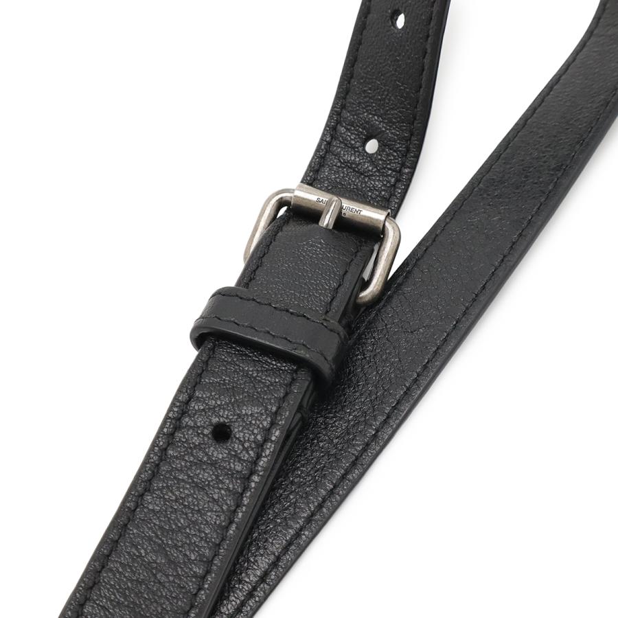 SAINT LAURENT PARIS サン ローラン パリ YSL イブサンローラン ショルダーバッグ ポシェット キャンバス レザー ブラック 黒 581700 |  | 04