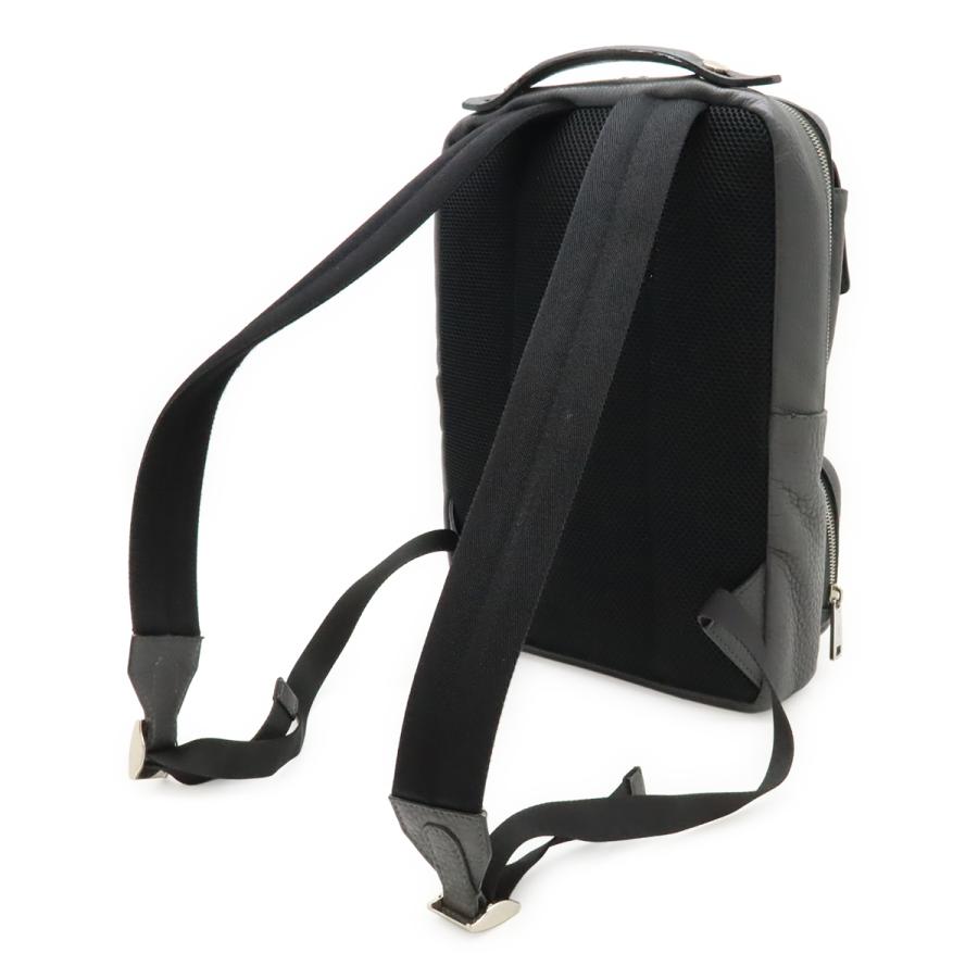 FENDI フェンディ セレリア FFロゴ バックパック リュックサック レザー グレー ブラック 黒 シルバー金具 7VZ047 | FENDI | 01